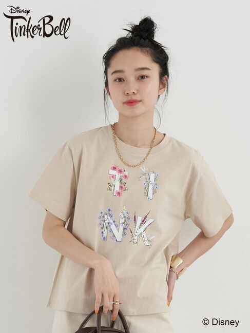 earth music&ecology「ティンカーベル / オーガニックコットンTシャツ」|Tシャツ・カットソー|ベージュ