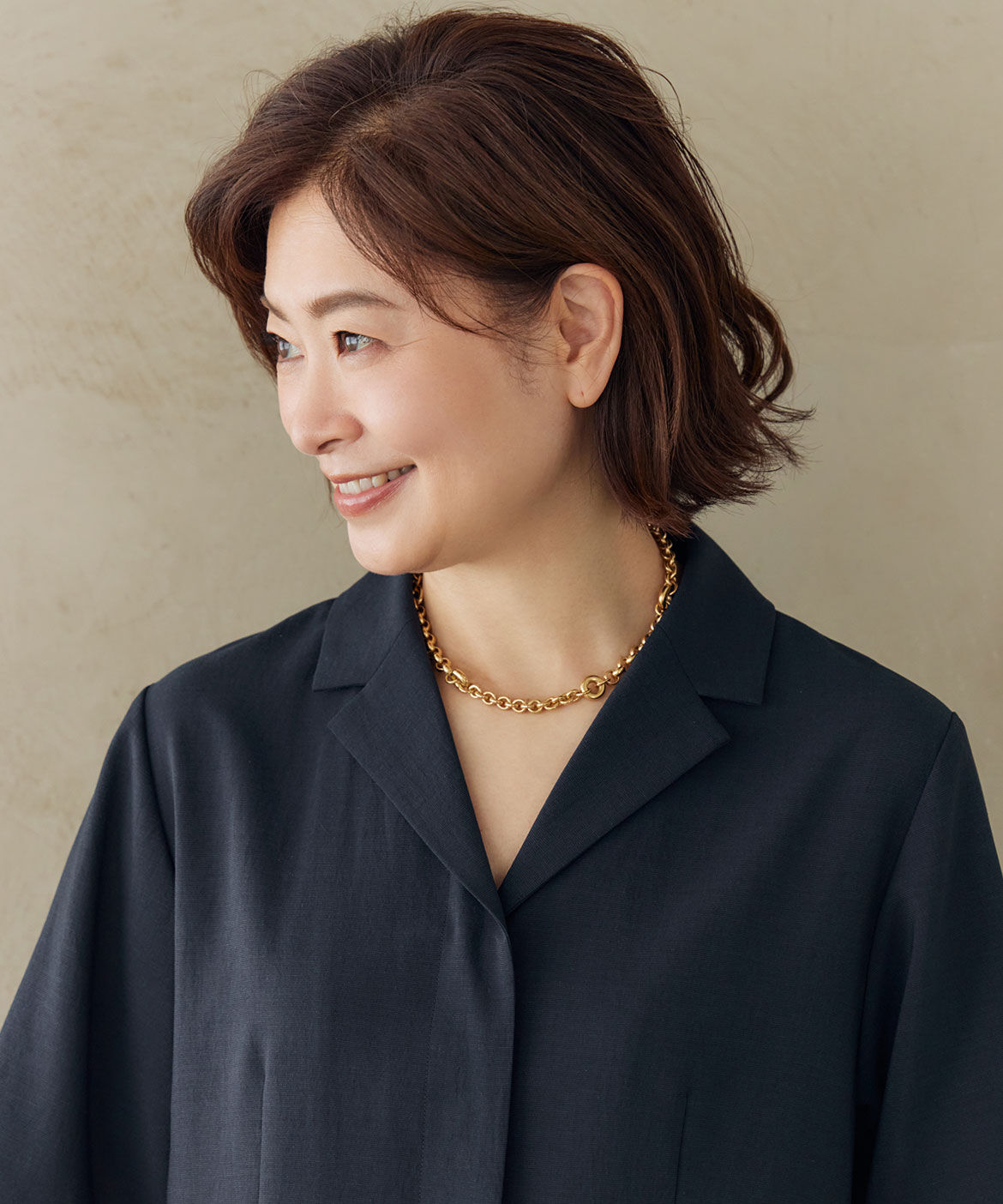 INED「《三尋木奈保コラボ》テーラードカラーワンピース《着丈が選べる》」|ワンピース|