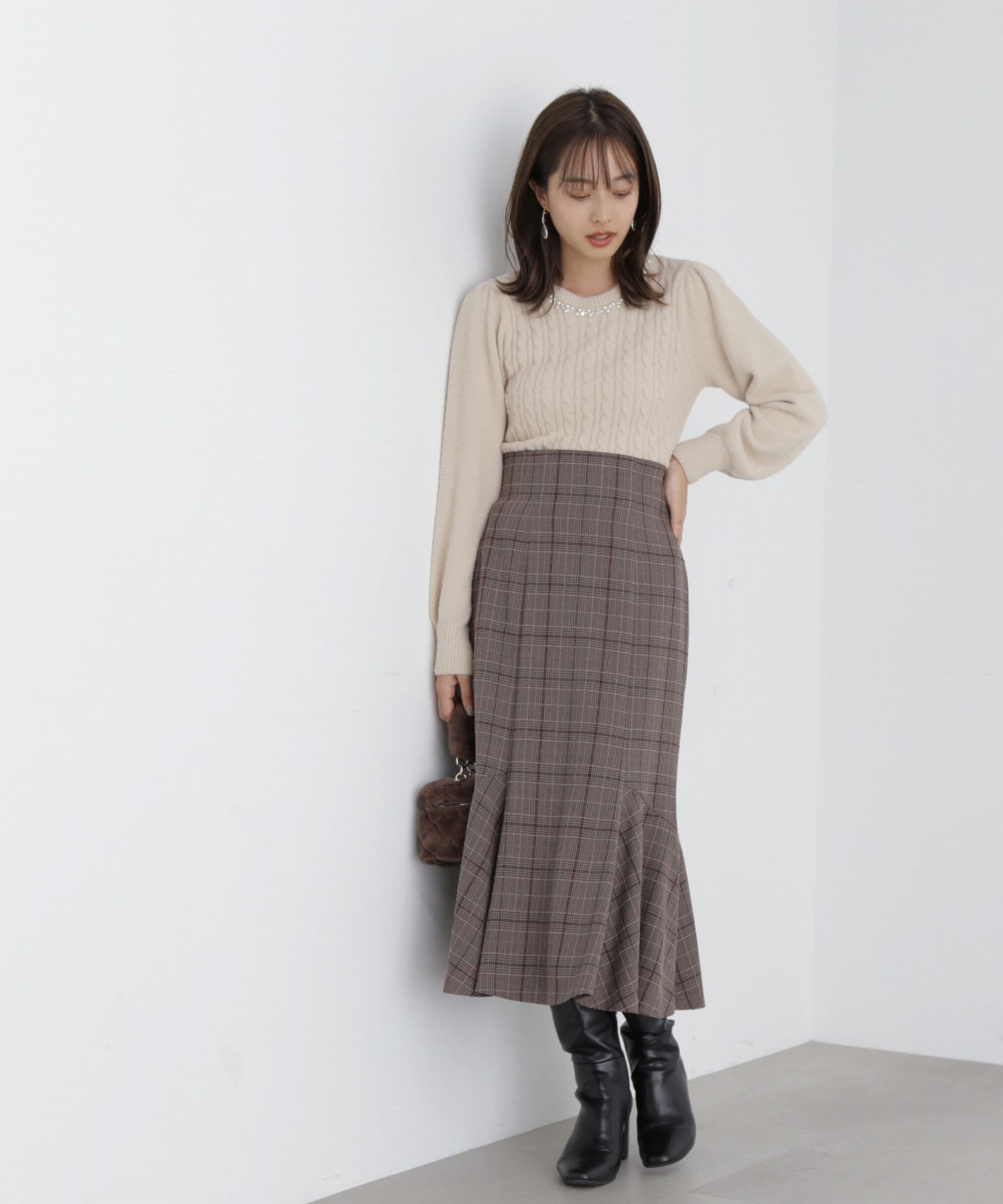 PROPORTION BODY DRESSING「サイド切り替えマーメイドスカート」|スカート|