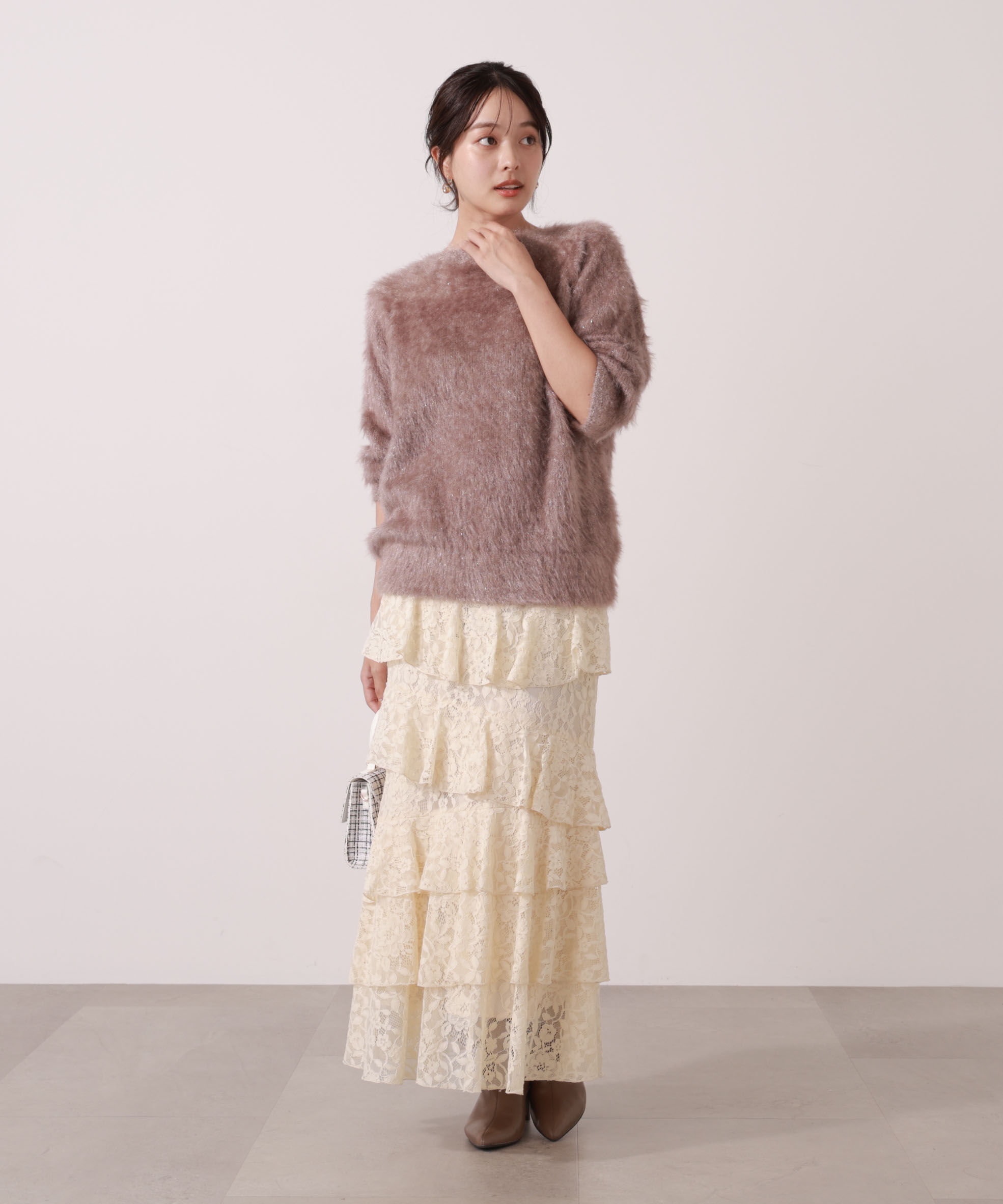 PROPORTION BODY DRESSING「ランダムティアードレーススカート」|スカート|