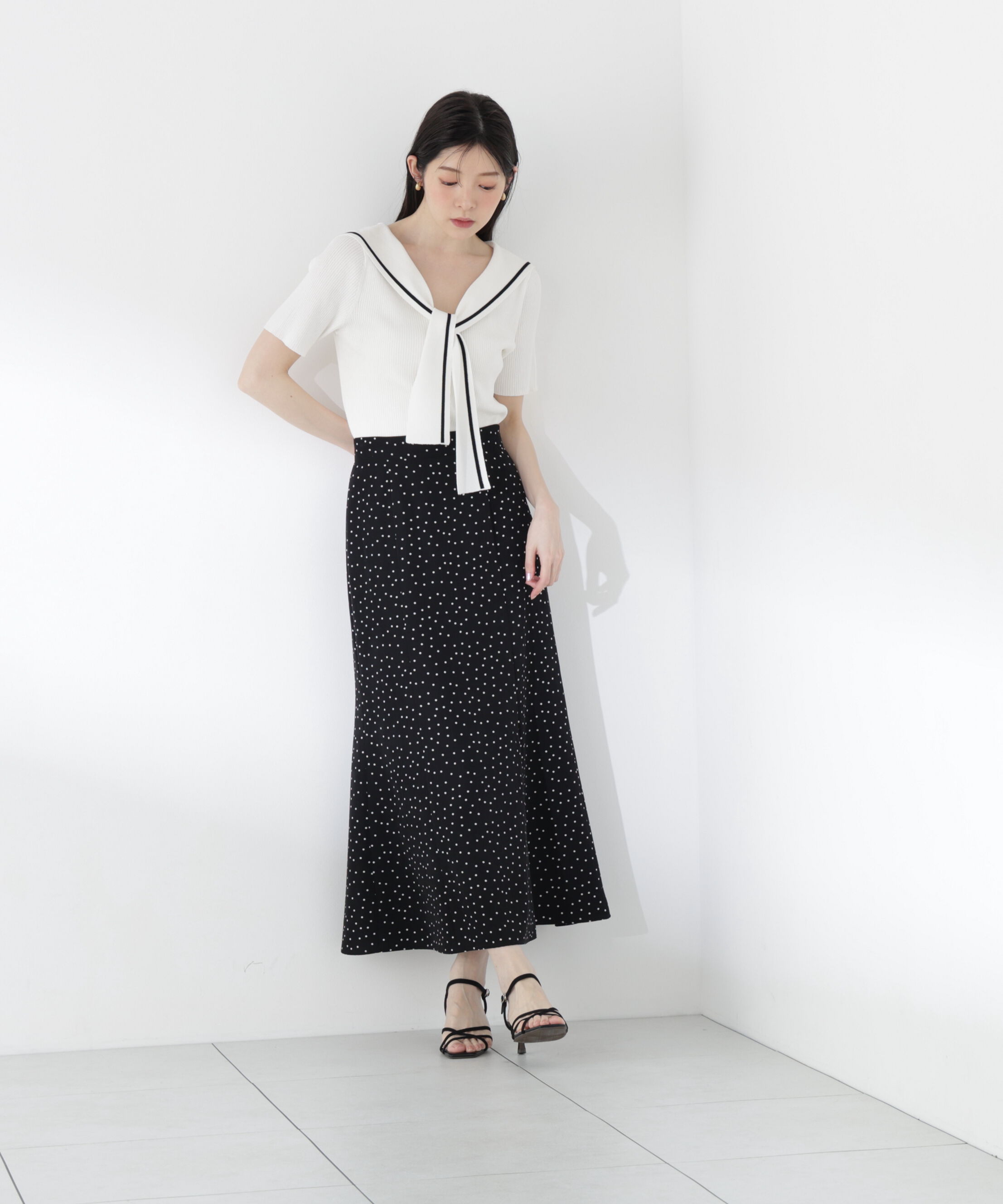 PROPORTION BODY DRESSING「ドット柄マーメイドスカート」|スカート|