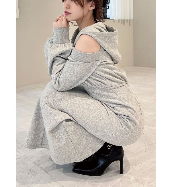 RESEXXY「レイヤードフーディワンピース」|ワンピース|