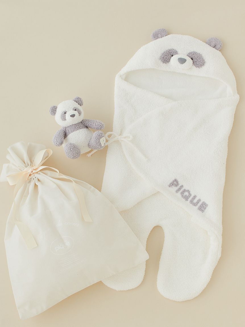 GELATO PIQUE KIDS & BABY「【ラッピング済み】【BABY】パウダーアニマルおくるみ＆ぬいぐるみSET」|その他ベビー用品|OWHT
