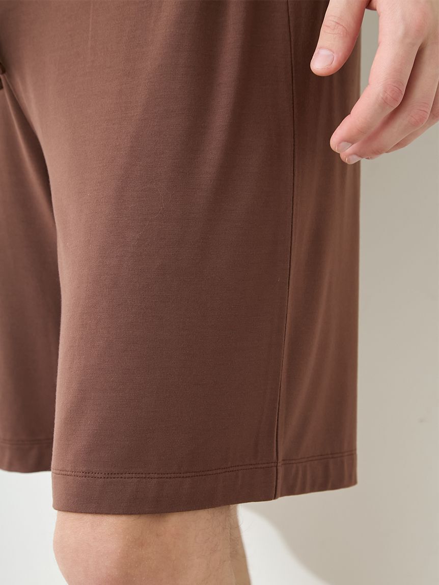 GELATO PIQUE HOMME「【ONLINE限定】【HOMME】【接触冷感】プリンワンポイントTシャツ&ハーフパンツセット」|ルームウェア|