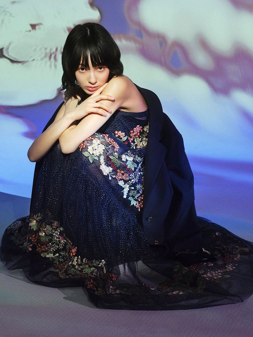 LILY BROWN「【LILY BROWN&times;KEITA MARUYAMA】エンブロイダリーチュールドレス」|ドレス|