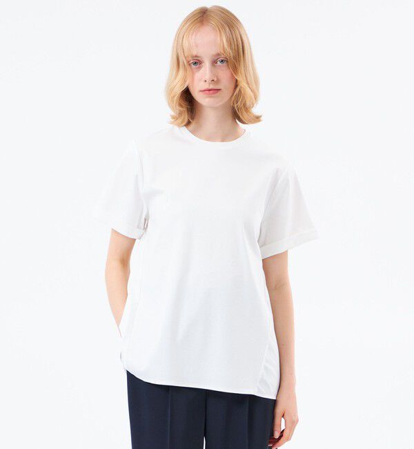 MACKINTOSH PHILOSOPHY「【WEB&一部店舗限定】タフタコンビカットソー」|Tシャツ・カットソー|オフホワイト