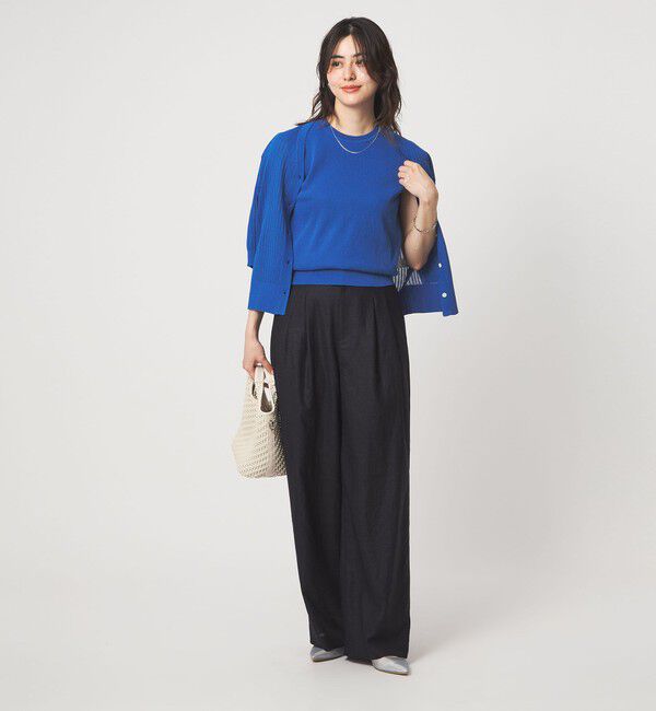UNITED ARROWS green label relaxing「ブライトシアー ノースリーブ ニット」|ニット・セーター|