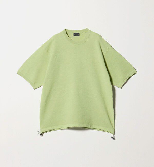 UNITED ARROWS green label relaxing「ガーター ドローコード 半袖 クルーネック ニット -ウォッシャブル・UVカット・遮熱-」|Tシャツ・カットソー|LIME