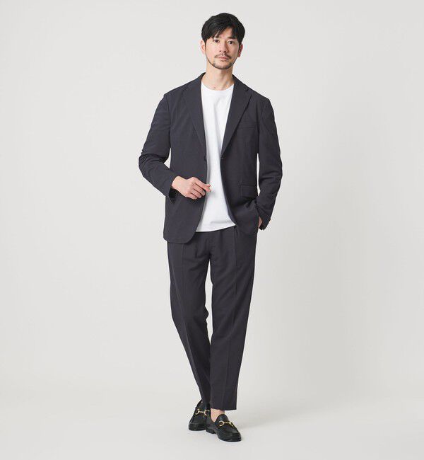 BEAUTY&YOUTH UNITED ARROWS「【WEB限定 WARDROBE SMART】エアリーピケ コンフォート セットアップ/ジャケット＆イージー」|スーツ|