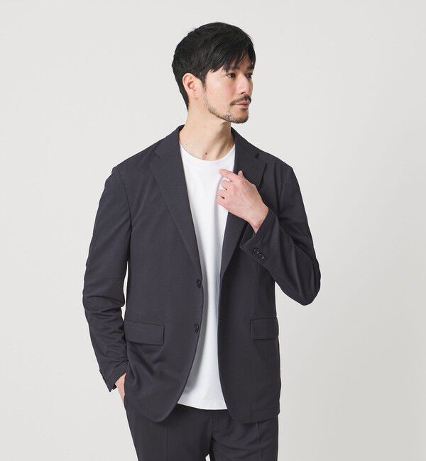 BEAUTY&YOUTH UNITED ARROWS「【WEB限定 WARDROBE SMART】エアリーピケ コンフォート セットアップ/ジャケット＆イージー」|スーツ|