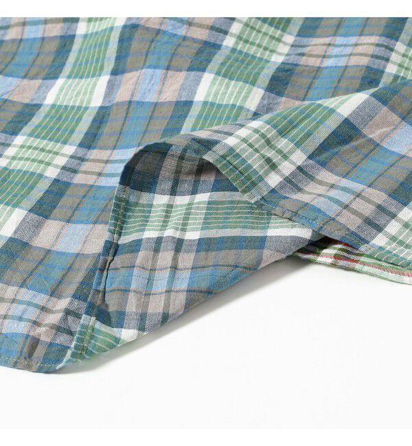 BEAMS PLUS「B.D. Classic-fit Madras Panel」|シャツ・ブラウス|