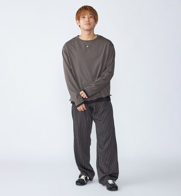 SHIPS「City Ambient Products: カットオフ リバーシブル ロングスリーブTシャツ(ロンT)」|Tシャツ・カットソー|