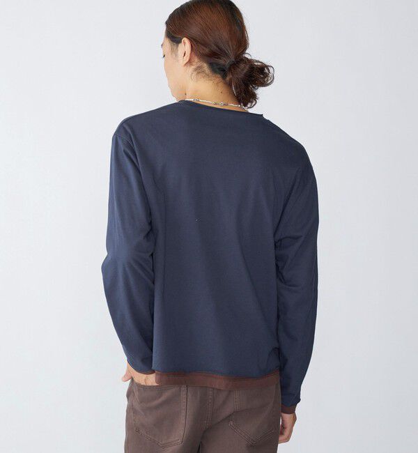 SHIPS「City Ambient Products: カットオフ リバーシブル ロングスリーブTシャツ(ロンT)」|Tシャツ・カットソー|