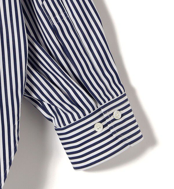 SHIPS for women「SHIPS Primary Navy Label:SUVIN コットン クレリック シャツ」|シャツ・ブラウス|
