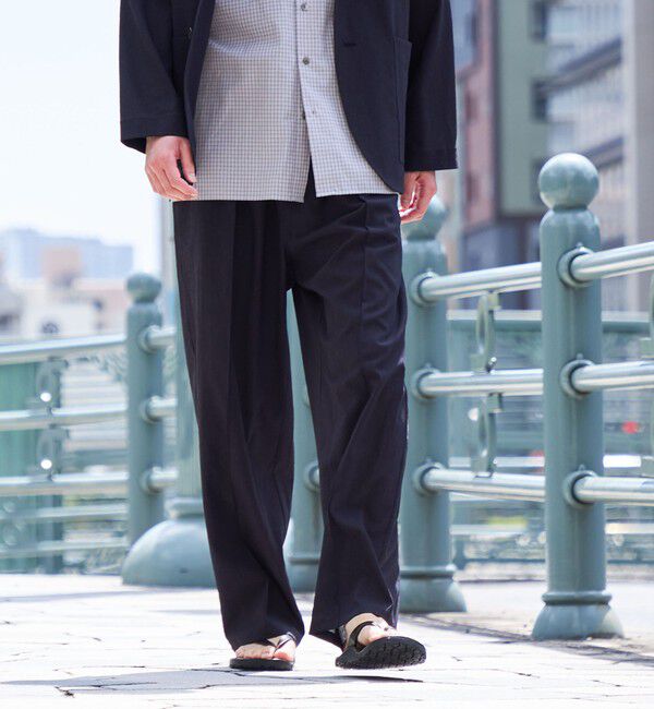 SHIPS「SHIPS:〈セットアップ対応/ 撥水〉Comfy Line DRYAIR ピンタック イージー パンツ」|その他|