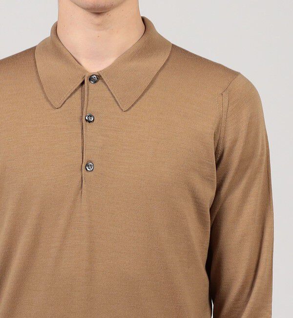 TOMORROWLAND BUYING WEAR「JOHN SMEDLEY 30G EASY FIT ウール ニットポロシャツ DORSET」|ニット・セーター|