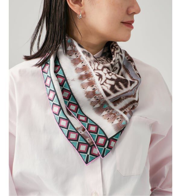 VERMEIL par iena「PIERRE LOUIS MASCIA ピエール ルイマーシャ Scarf 67x67cm 517529/101」|バンダナ・スカーフ|