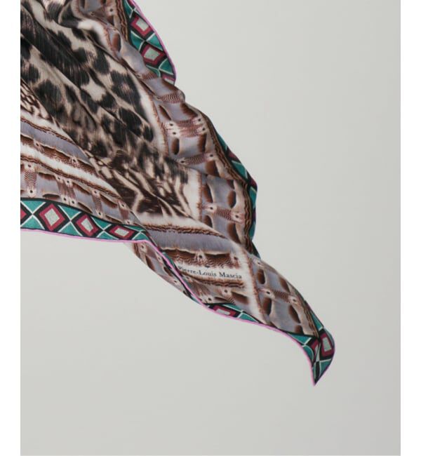 VERMEIL par iena「PIERRE LOUIS MASCIA ピエール ルイマーシャ Scarf 67x67cm 517529/101」|バンダナ・スカーフ|