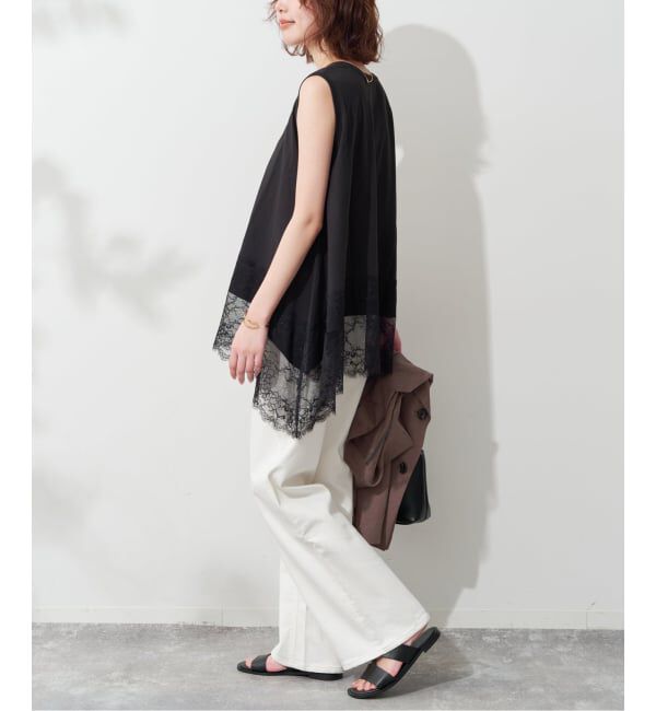 SLOBE IENA「レースコンビノースリカットソー」|Tシャツ・カットソー|