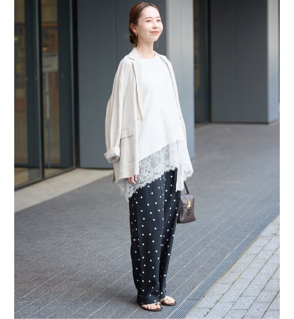 SLOBE IENA「レースコンビノースリカットソー」|Tシャツ・カットソー|