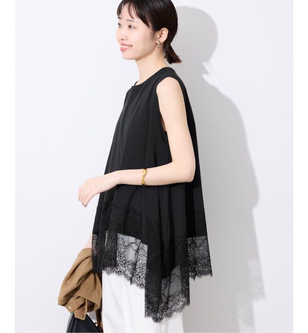 SLOBE IENA「レースコンビノースリカットソー」|Tシャツ・カットソー|