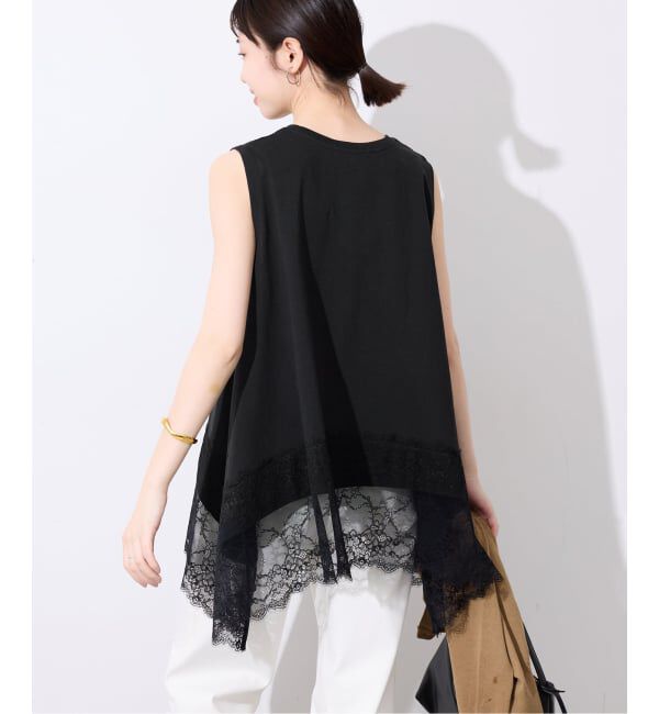 SLOBE IENA「レースコンビノースリカットソー」|Tシャツ・カットソー|