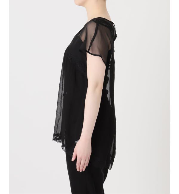 VERMEIL par iena「Raspail ラスパイユ Lace Swithed ブラウス RB-277」|シャツ・ブラウス|