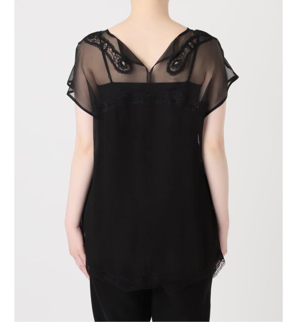 VERMEIL par iena「Raspail ラスパイユ Lace Swithed ブラウス RB-277」|シャツ・ブラウス|