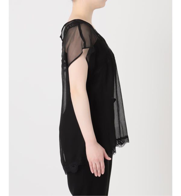 VERMEIL par iena「Raspail ラスパイユ Lace Swithed ブラウス RB-277」|シャツ・ブラウス|