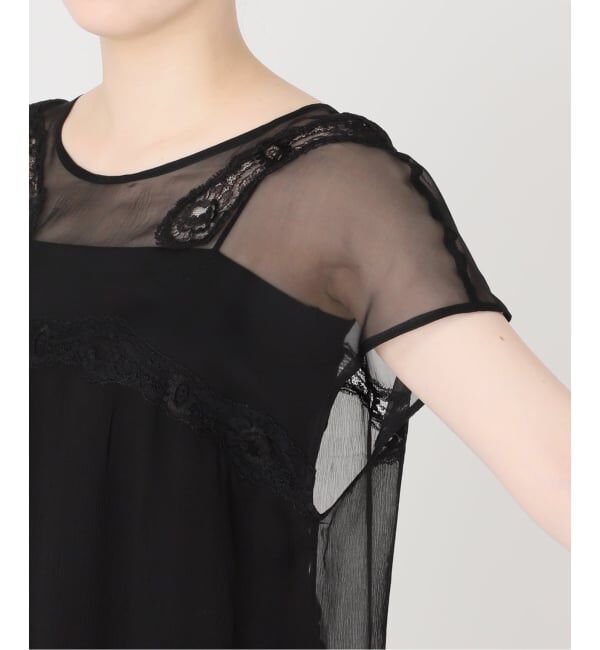 VERMEIL par iena「Raspail ラスパイユ Lace Swithed ブラウス RB-277」|シャツ・ブラウス|