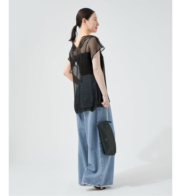 VERMEIL par iena「Raspail ラスパイユ Lace Swithed ブラウス RB-277」|シャツ・ブラウス|