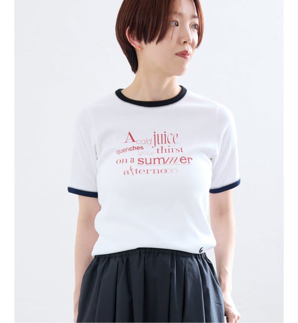 IENA「Girls Department club DOUBLE BIND PRINT Tシャツ GDC26A-003」|Tシャツ・カットソー|