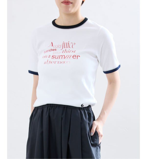 IENA「Girls Department club DOUBLE BIND PRINT Tシャツ GDC26A-003」|Tシャツ・カットソー|