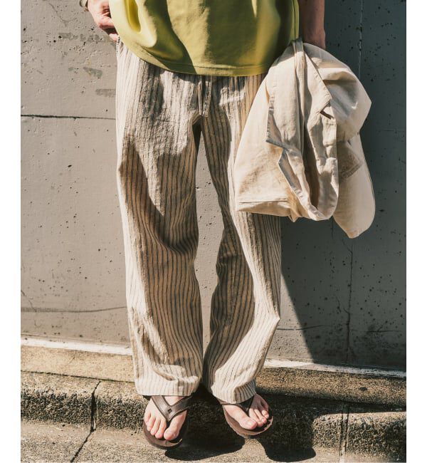 417 EDIFICE「LE JAPON ATELIER SN サックパンツ」|スラックス|ナチュラル