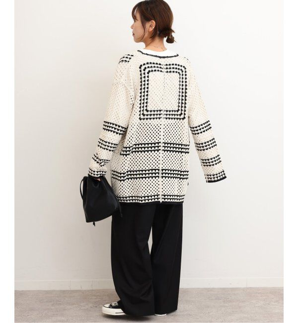JOURNAL STANDARD relume「《追加5》クロシェラインVネックカーディガン」|カーディガン|