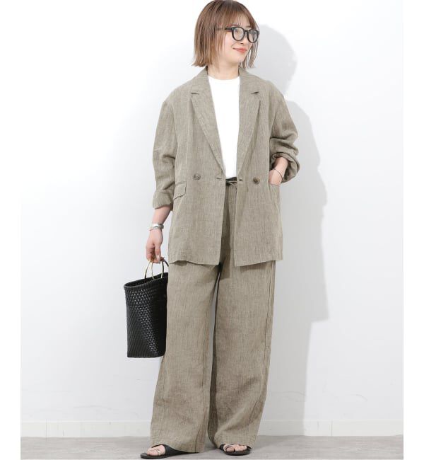 JOURNAL STANDARD relume「ベルギーリネンテーラードダブルジャケット」|テーラードジャケット|