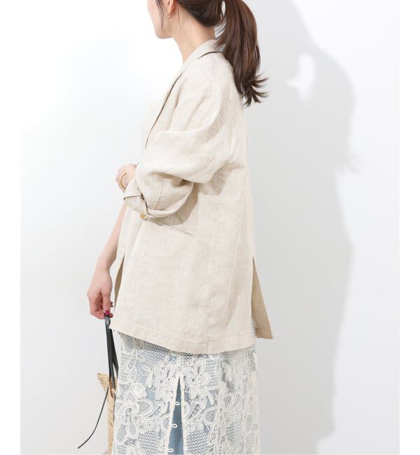 JOURNAL STANDARD relume「ベルギーリネンテーラードダブルジャケット」|テーラードジャケット|