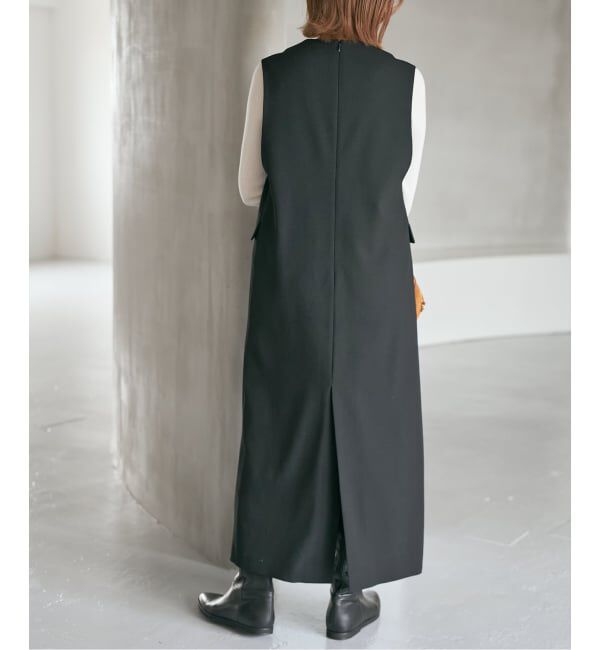 Spick and Span「《WEB限定 / 追加》ダブルクロスVネックワンピース」|ワンピース|