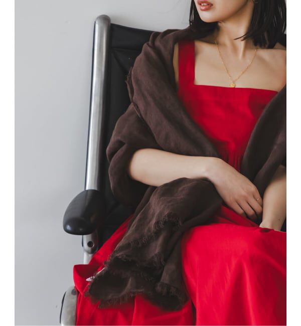 NOBLE「《NOBLE別注カラー》THROW/スロー Light Linen Color Stole」|ストール|