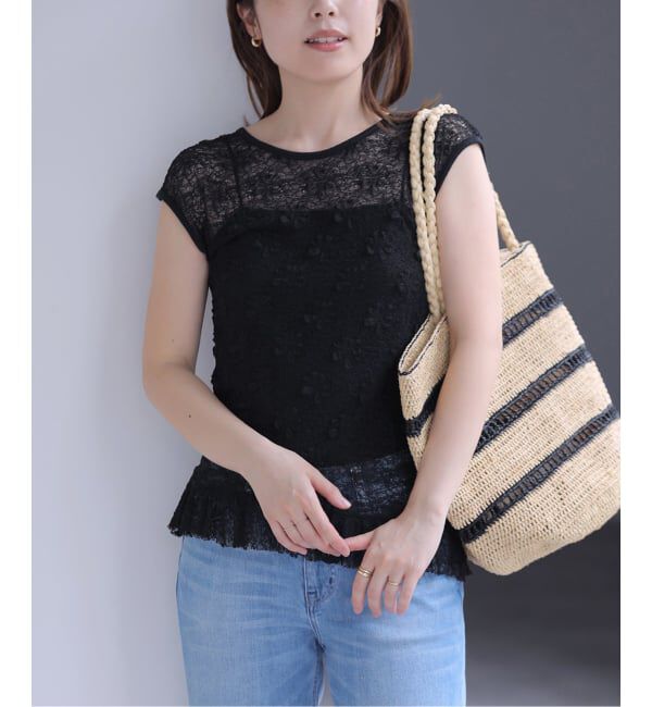  「《予約》MADE IN MADA /メイドインマダ 別注ALICE LACE バッグ」|かごバッグ|