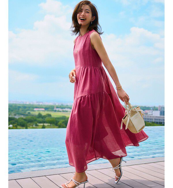 23区「【一部店舗限定/接触冷感/洗える】ラミータンブラー ノースリーブ ワンピース」|ワンピース|