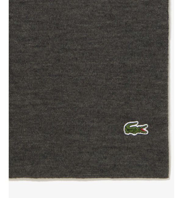 LACOSTE「ワニロゴジャカードリバーシブルマフラー」|マフラー|