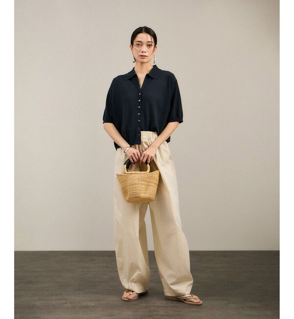 SALON adam et rope'「【WEB限定】ドライタッチスキッパーニットカーディガン / 洗える」|カーディガン|