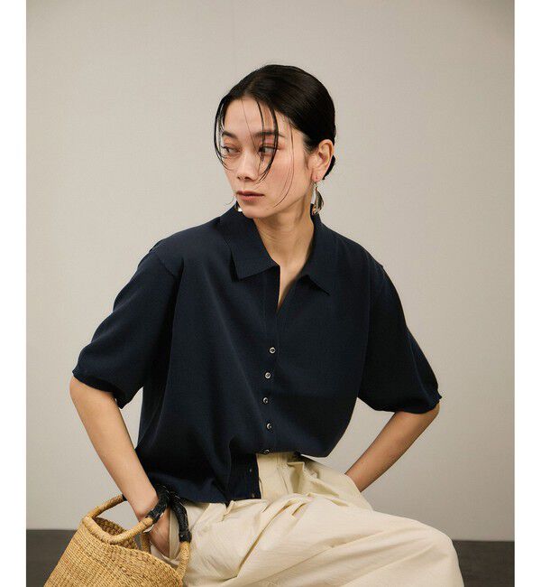 SALON adam et rope'「【WEB限定】ドライタッチスキッパーニットカーディガン / 洗える」|カーディガン|