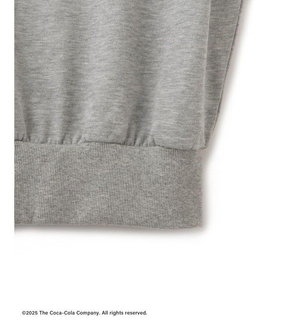 Rope&rsquo;Picnic「【Coca-Cola】【汗染み加工・セットアップ対応】ラメ入りミニ裏毛フレンチスリーブTシャツ」|Tシャツ・カットソー|