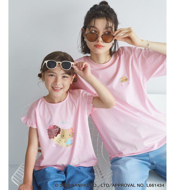 Rope&rsquo;Picnic「【ROPE' PICNIC&times;ハローキティ コラボ】日焼けハローキティ アソートTシャツ」|Tシャツ・カットソー|