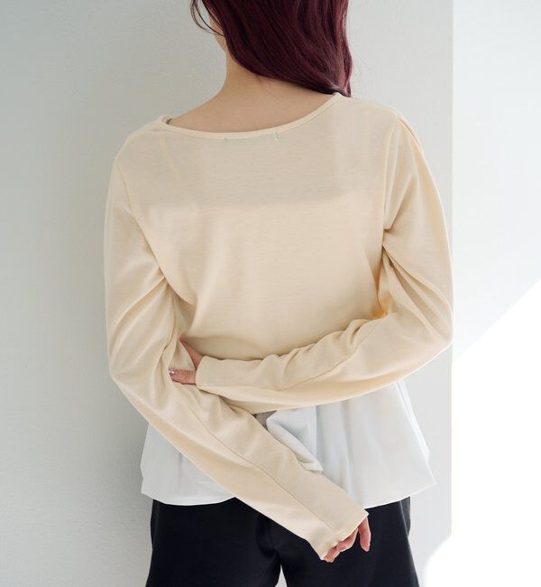 「【ボーダー&無地】バルーンキャミカーデSET」|Tシャツ・カットソー|