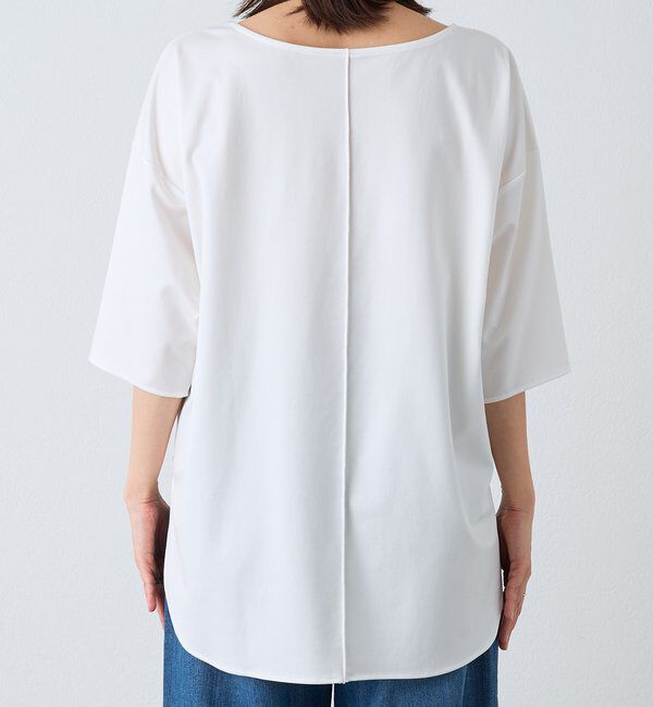  「【待望の半袖が登場！】ハーフスリーブキュプラカットプルオーバー」|Tシャツ・カットソー|
