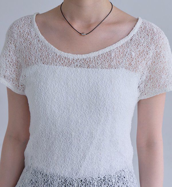  「絡みレースチビTee」|Tシャツ・カットソー|