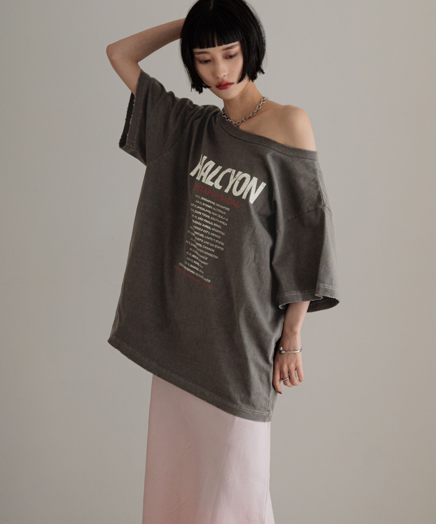 LOWRYS FARM「【前後着用可能】２ＷＡＹロゴＴＥＥ」|Tシャツ・カットソー|